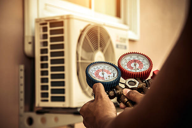 Professional Hvac Installation technician working in Priddy, TX